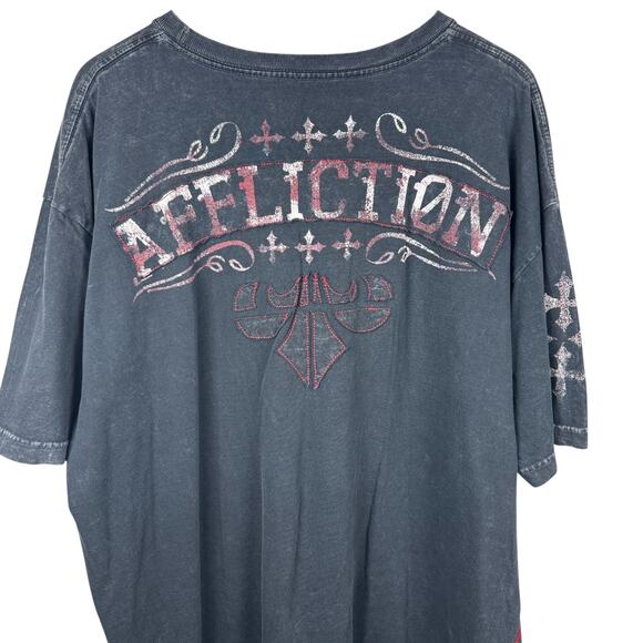 Affliction Voodoo T-Shirt | Black | Sz 2X | MMA Streetwear - Picture 2 of 5